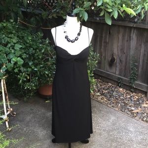 Laundry Black Cocktail Spaghetti Strap Dress